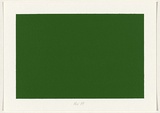 Title: not titled [dark green] | Date: 2004 | Technique: screenprint, printed in acrylic paint, from one stencil