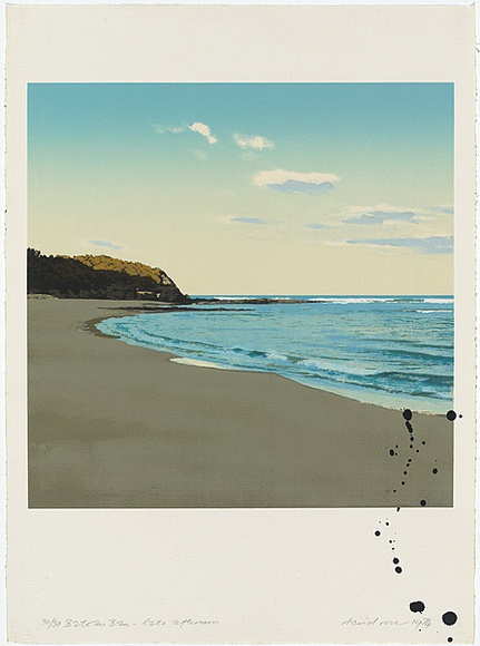 Artist: b'ROSE, David' | Title: b'Bateau Bay-late afternoon' | Date: 1974 | Technique: b'screenprint, printed in colour, from multiple stencils'