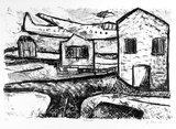 Artist: Boag, Yvonne. | Title: Newtown. | Date: 1986 | Technique: lithograph, printed in black ink, from one stone | Copyright: © Yvonne Boag