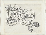 Artist: BOYD, Arthur | Title: Potter with reclining nude insert. | Date: (1968-69) | Technique: etching, printed in black ink, from one plate | Copyright: Reproduced with permission of Bundanon Trust