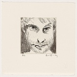 Artist: Quilty, Ben. | Title: Self portrait | Date: c.2003 | Technique: etching, printed in black ink, from one plate