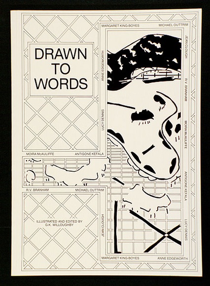 Artist: b'Willoughby, Graham.' | Title: b'Drawn to Words.' | Date: 1987 | Technique: b'letterpress'