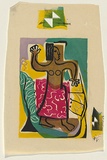 Title: b'Native dancer' | Date: 1953 | Technique: b'screenprint, printed in colour, from five stencils'