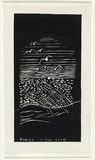 Artist: Giles (Kurwingie), Kerry. | Title: Rushes in the sand | Date: 1990s | Technique: linocut, printed in black ink, from one block