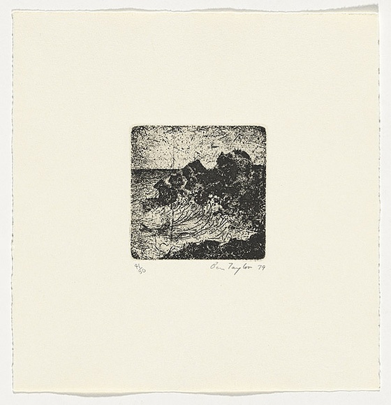 Artist: b'Taylor, Ben.' | Title: b'not titled [sea change]' | Date: 1979 | Technique: b'etching, printed in black ink, from one plate'