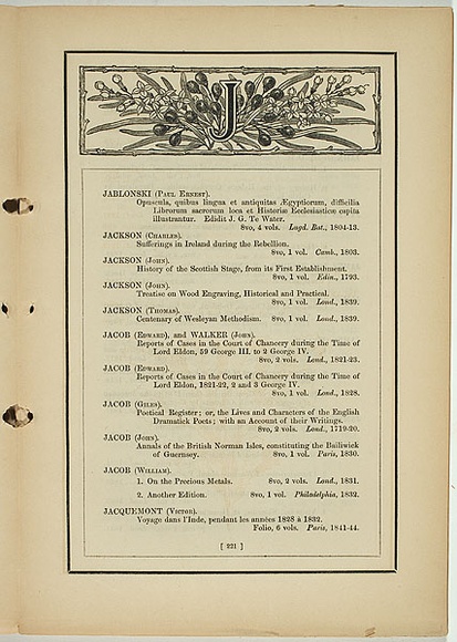 Title: b'not titled [jasminium lineare j].' | Date: 1861 | Technique: b'woodengraving, printed in black ink, from one block'