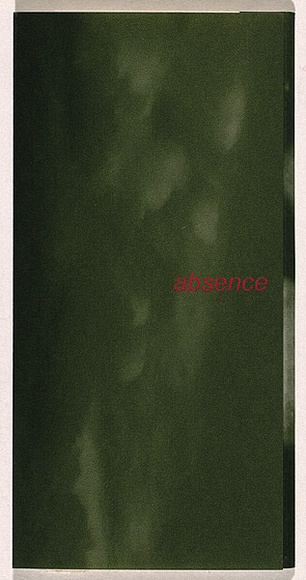 Title: b'Absence' | Date: 2000-2004 | Technique: b'digital print, printed in colour, from digital file; photo-etchings, printed in graphite and gold powder, each from one plate'