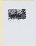 Artist: b'Jones, Tim.' | Title: b'The blunder bus' | Date: 1986 | Technique: b'wood-engraving, printed in black ink, from one block'