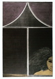 Artist: b'BALDESSIN, George' | Title: b'Window - Tess.' | Date: 1969 | Technique: b'etching and aquatint, printed in black ink from two plates; stencil, printed in colour from four stencils.'