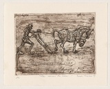 Artist: b'MENELAUS, Sarah' | Title: b'This remains the same' | Date: 1999 | Technique: b'etching, printed in sepia ink, from one plate'