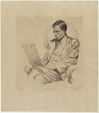 Artist: Britton, Fred. | Title: John Young Esq. | Date: 1928 | Technique: etching, printed in black ink, from one plate