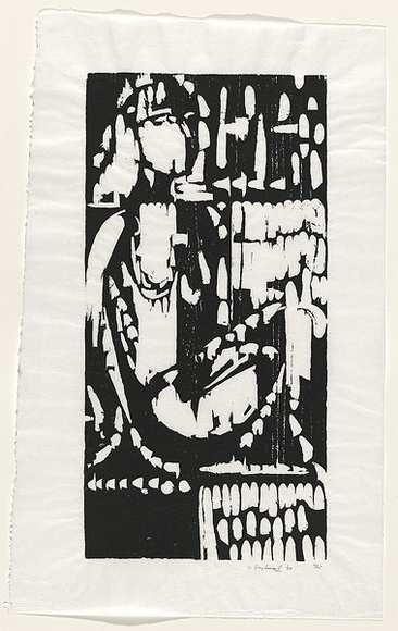 Artist: b'Grey-Smith, Guy' | Title: b'(Figure 2)' | Date: 1977 | Technique: b'woodcut'
