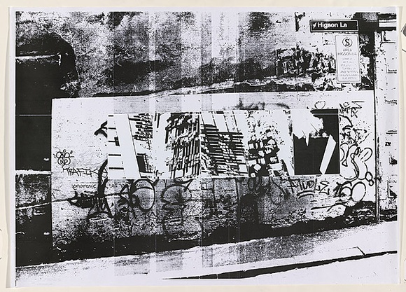 Artist: b'Dest.' | Title: b'Documentation of series of AO artwork in Higson Lane, Melbourne.' | Date: 2004 | Technique: b'photocopy, printed in black ink'