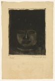 Artist: b'Wienholt, Anne.' | Title: b'Head' | Date: 1947 | Technique: b'etching and aquatint, printed in black ink, from one copper plate'