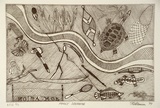 Artist: Atkinson, Kevin. | Title: Family dreaming | Date: 1999, April | Technique: etching, printed in black ink, from one plate