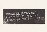 Artist: b'MEYER, Bill' | Title: b'Land rights for gay whales' | Date: 1983 | Technique: b'photo-etching and aquatint, printed in black ink, from one zinc plate' | Copyright: b'\xc2\xa9 Bill Meyer'