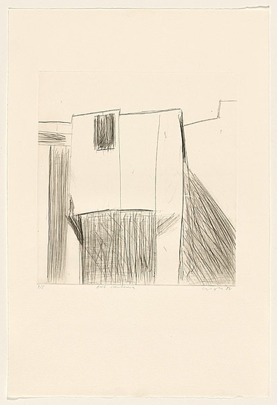 Title: b'ANG Canberra' | Date: 1982 | Technique: b'drypoint, printed in black ink, from one perspex plate'