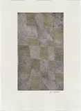 Artist: b'Apuatimi, Jean Baptiste (Pulukatu)' | Title: b'Parlini jilamara' | Date: 1999, May-June | Technique: b'etching, printed in colour in intaglio and relief, from one plate and one stencil' | Copyright: b'\xc2\xa9 Jean Baptist Apuatimi, Licensed by VISCOPY, Australia'
