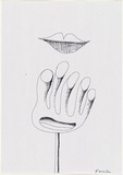 Artist: b'Burns, Peter.' | Title: b'Hand sculpture' | Date: 1986 | Technique: b'photocopy, printed in black ink' | Copyright: b'\xc2\xa9 Peter Burns'