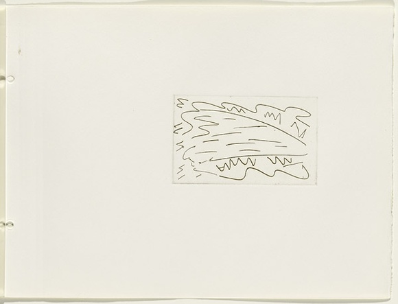 Artist: b'JACKS, Robert' | Title: b'not titled [abstract linear composition]. [leaf 40 : recto]' | Date: 1978 | Technique: b'etching, printed in black ink, from one plate'