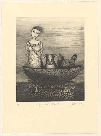 Artist: b'Perrow, Deborah.' | Title: b'Significant others' | Date: 1988 | Technique: b'etching, printed in black ink, from one plate'