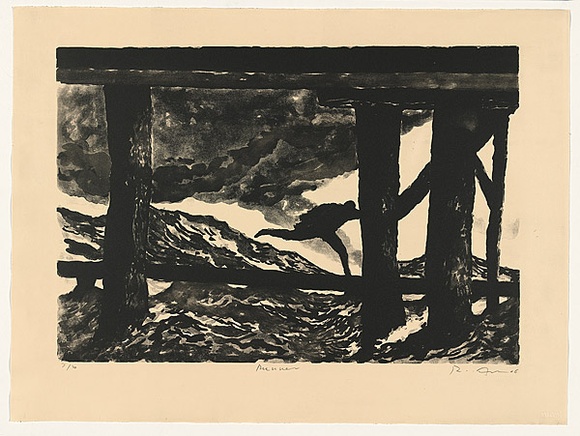 Title: b'Runner.' | Date: 2006 | Technique: b'lithograph, printed in black ink, from one stone'