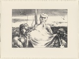 Artist: Mortensen, Kevin. | Title: Sucking the sail | Date: 1994 | Technique: lithograph, printed in black ink, from one stone | Copyright: © Kevin Mortensen
