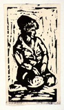 Artist: b'Taylor, John H.' | Title: b'Richard' | Date: 1952 | Technique: b'linocut, printed in black ink, from one block'