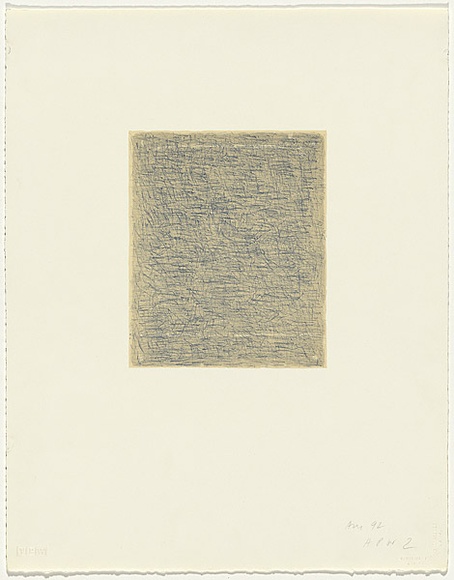 Artist: Mitelman, Allan. | Title: not titled [grey] | Date: 1992 | Technique: lithograph, printed in colour, from multiple stones | Copyright: © Allan Mitelman