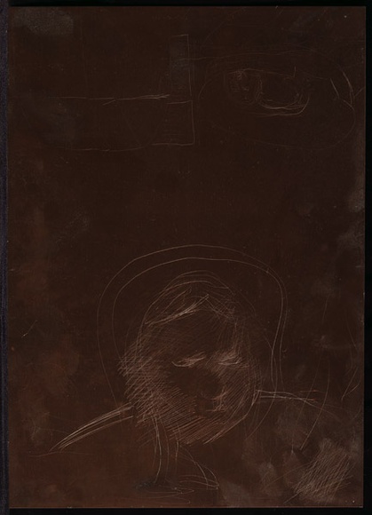 Artist: b'BOYD, Arthur' | Title: b'Plate 44: (Head of a young child).' | Date: 1960-70 | Technique: b'etched plate' | Copyright: b'This work appears on screen courtesy of Bundanon Trust'