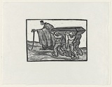 Artist: b'Groblicka, Lidia.' | Title: b'Funeral' | Date: 1957 | Technique: b'woodcut, printed in black ink, from one block'