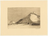 Artist: Rawling, Charles W. | Title: Dumps, Broken Hill | Date: 1946 | Technique: etching printed with plate-tone