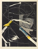 Artist: b'Marsden, David' | Title: b'New garden' | Date: 1985 | Technique: b'woodcut, printed in colour, from multiple blocks'