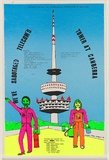 Artist: b'Morrow, David.' | Title: bWe've sabotaged Telecom's tower at Canberra. | Date: 1980 | Technique: b'screenprint, printed in colour, from five stencils'