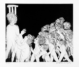 Artist: BOYD, Arthur | Title: Lysistrata calls the women. | Date: 1970 | Technique: etching and aquatint, printed in black ink, from one plate