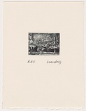 Artist: HARDING, Nicholas | Title: Untitled (Cityscape). | Date: 2002 | Technique: open-bite and aquatint, printed in black ink, from one plate