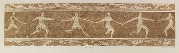 Artist: b'Neilson, Janet.' | Title: b'Renewal #1' | Date: 1996, August - September | Technique: b'etching, printed in brown ink, from one plate'