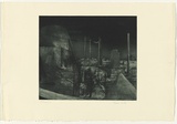 Artist: Hamilton, Alexander. | Title: (City limits) | Date: 1991, January - February | Technique: etching, printed in black ink, from one plate