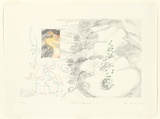 Artist: Wolseley, John. | Title: North of Andado | Date: 1992-93 | Technique: lithograph, printed in colour, from five plates | Copyright: © John Wolseley. Licensed by VISCOPY, Australia