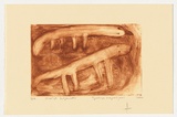 Artist: NAPALTJARRI, Tjunkiya | Title: Rumiya kutjarra #2 | Date: 2004 | Technique: drypoint etching, printed in brown ink, from one perspex plate