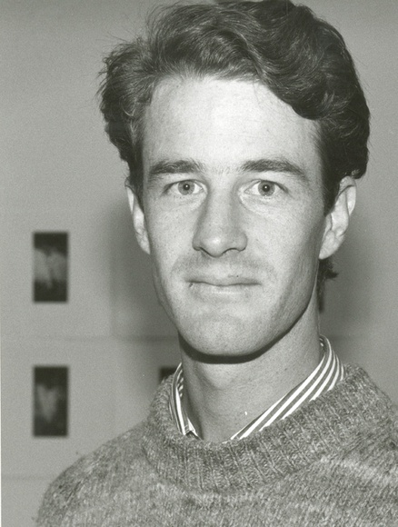 Artist: b'Heath, Gregory.' | Title: b'Portrait of Ken Orchard, Australian printmaker, 1988' | Date: 1988