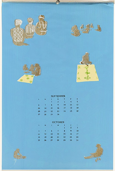 Title: b'September, October.' | Date: 1980 | Technique: b'screenprint, printed in colour, from six stencils'