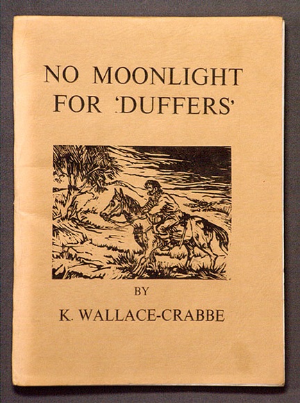 Artist: b'Wallace-Crabbe, Kenneth.' | Title: bNo moonlight for 'Duffers'. | Date: 1978 | Technique: b'wood-engravings, lineblocks, letterpress, printed in black ink' | Copyright: b'Courtesy the estate of Kenneth Wallace-Crabbe'