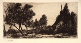 Artist: Cobb, Victor. | Title: The little chapel. | Date: c.1910 | Technique: etching, printed in warm black ink, from one plate
