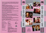 Artist: bTHE WOMEN'S PROGRAM, AUSTRALIAN BICENTENNIAL AUTHORITY | Title: b'Video cassette cover: Women 88 (Seven 5 minute films for television)' | Date: 1987 | Technique: b'offset-lithograph, printed in colour, from four plates'