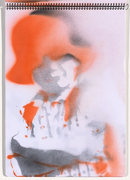 Title: b'Chickenpox' | Date: 2003-2004 | Technique: b'stencil, printed with colour aerosol paint, from multiple stencils'