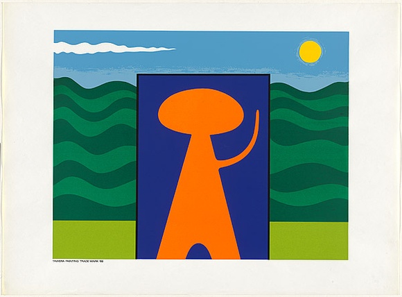 Artist: b'Illingworth, Michael.' | Title: b'Tawera' | Date: 1968 | Technique: b'screenprint, printed in colour, from multiple stencils'