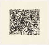 Artist: Forthun, Louise. | Title: Clouds | Date: 2001 | Technique: drypoint, printed in black ink, from one copper plate