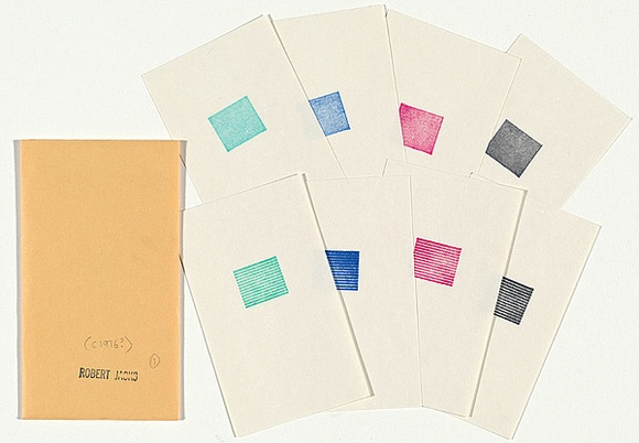 Artist: b'JACKS, Robert' | Title: b'Eight hand stamped prints.' | Date: c.1976 | Technique: b'rubber stamps'