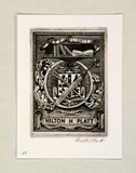 Artist: b'PLATT, Austin' | Title: b'Hilton H Platt' | Date: 1934 | Technique: b'etching, printed in black ink, from one plate'